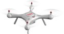 Syma X25 PRO (GPS, zdalnie obracana kamera WiFi FPV 720p, 2.4GHz, 37.5cm) - Biały