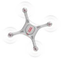 Syma X25 PRO (GPS, zdalnie obracana kamera WiFi FPV 720p, 2.4GHz, 37.5cm) - Biały