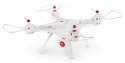 Syma X8SW (kamera FPV, 2.4GHz, zasięg do 70m, funkcja zawisu i powrotu, 50cm) - BIAŁY