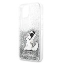 Karl Lagerfeld nakładka do iPhone 13 Pro / 13 6,1'' KLHCP13LGCFS srebrne hard case Liquid Glitter Choupette Fun