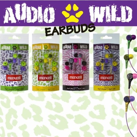 MAXELL SŁUCHAWKI/EARPHONES AUDIO WILD BUDS G-P 303599.00.CN