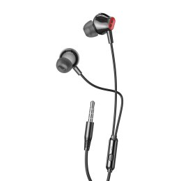 XO słuchawki przewodowe EP58 jack 3,5mm dokanałowe czarne