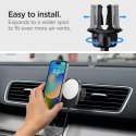 Spigen uchwyt samochodowy z ładowarką ITM12W Onetap Pro 3 Magnetic Magsafe Vent Car Mount Wireless Charger black