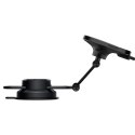 Spigen uchwyt samochodowy z ładowarką ITM35W Onetap Pro 3 Magnetic Magsafe Dashboard Car Mount Wireless Charger black