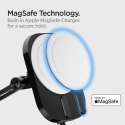 Spigen uchwyt samochodowy z ładowarką ITM35W Onetap Pro 3 Magnetic Magsafe Dashboard Car Mount Wireless Charger black