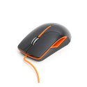 PLATINET MOUSE MYSZ OPTICAL 1200DPI BLACK ORANGE [43104] TE