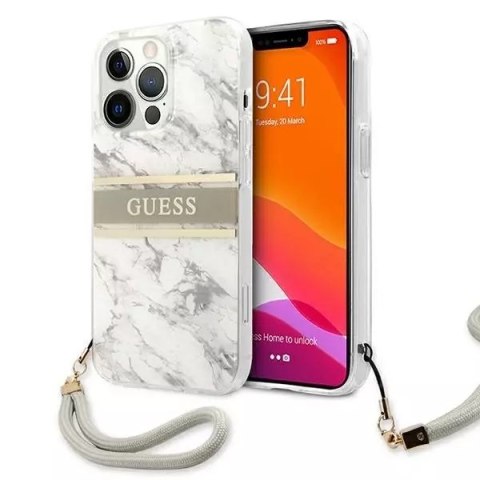 Etui Guess GUHCP13XKMABGR do iPhone 13 Pro Max 6,7" hardcase Marble Strap Collection