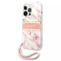 Etui Guess GUHCP13XKMABPI do iPhone 13 Pro Max 6,7" hardcase Marble Strap Collection
