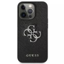 Etui Guess GUHCP13LSA4GSBK do iPhone 13 Pro/13 6,1" hardcase Saffiano 4G Metal Logo