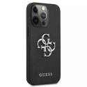 Etui Guess GUHCP13LSA4GSBK do iPhone 13 Pro/13 6,1" hardcase Saffiano 4G Metal Logo