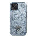 Etui Guess GUHCP13MP4TPB do iPhone 13 6,1" hardcase 4G Triangle Logo Cardslot