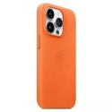 Originální ochranné pouzdro Apple Phone Case MPTM3ZM/A pro Apple iPhone 14 Pro 6,1" oranžové/oranžové kožené pouzdro MagSafe