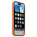 Originální ochranné pouzdro Apple Phone Case MPTM3ZM/A pro Apple iPhone 14 Pro 6,1" oranžové/oranžové kožené pouzdro MagSafe