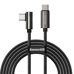 KABEL BASEUS LEGEND SERIES USB-C/USB-C 100W KĄTOWY PD 2M BLACK