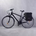 Wozinsky pojemna torba rowerowa 60 l na bagażnik (osłona przeciwdeszczowa w zestawie) czarny (WBB13BK)
