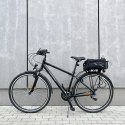 Wozinsky torba rowerowa na bagażnik z paskiem na ramię 9l (pokrowiec przeciwdeszczowy w zestawie) czarny (WBB22BK)