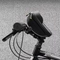 Wozinsky torba rowerowa na kierownicę z etui na telefon 1 l czarna (WBB16BK)