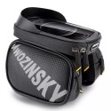 Wozinsky torba rowerowa na ramę z etui na telefon 1,5 l czarny (WBB21BK)