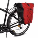 Wozinsky wodoodporna torba rowerowa sakwa na bagażnik 25l czerwony (WBB24RE)