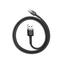 KABEL BASEUS CAFULE USB/USB-C 2A 3M GREY/BLACK