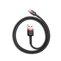 KABEL BASEUS CAFULE USB/USB-C 3A 0.5M RED/BLACK