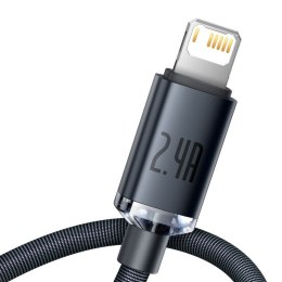 KABEL BASEUS CRYSTAL SHINE USB/LIGHTNING 2.4A 1.2M BLACK