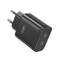 XO ładowarka sieciowa L105 PD 35W 2x USB-C czarna