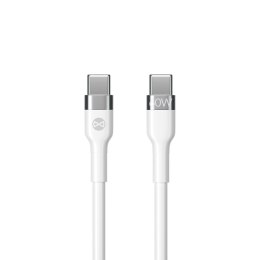 Forever kabel Flexible USB-C - USB-C 2,0 m 60W biały