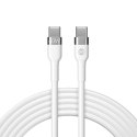 Forever kabel Flexible USB-C - USB-C 2,0 m 60W biały