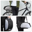 Wozinsky torba rowerowa na bagażnik z paskiem na ramię 13l czarna (WBB1BK)