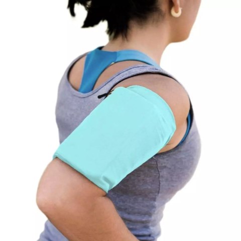 Armband do biegania | opaska na ramię na telefon L niebieska