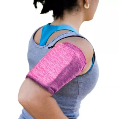 Armband do biegania | opaska na ramię na telefon XL różowa