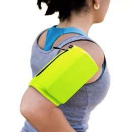 Armband do biegania | opaska na ramię na telefon XL zielona