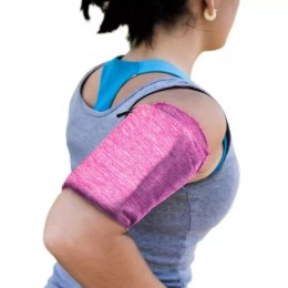 Armband do biegania | opaska na ramię na telefon M różowa