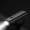 Wozinsky lampka rowerowa przednia USB (do 200lm) białe światło 4 tryby pracy czarna (WFBLB2)