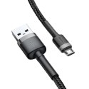 KABEL BASEUS CAFULE USB/MICRO USB 2.4A 1M GREY/BLACK