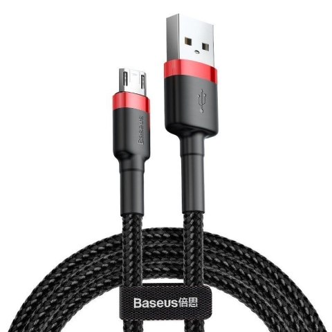 KABEL BASEUS CAFULE USB/MICRO USB 2.4A 1M RED/BLACK