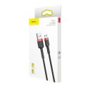 KABEL BASEUS CAFULE USB/MICRO USB 2.4A 1M RED/BLACK