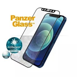 Anti-Glare sklo PanzerGlass E2E pro iPhone 12 Mini Case Friendly Anti-Bacterial Anti-Glare černá/černá