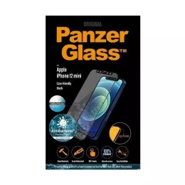 Anti-Glare sklo PanzerGlass E2E pro iPhone 12 Mini Case Friendly Anti-Bacterial Anti-Glare černá/černá