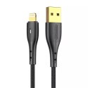 Kabel USB do Lightning Vipfan Nano Gold X07, 3A, 1.2m (czarny)