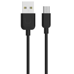 Kabel USMAS U-Turn microUSB 1m czarny