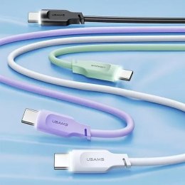 Kabel USMAS USB-C na USB-C PD Fast Charging 1.2m biały