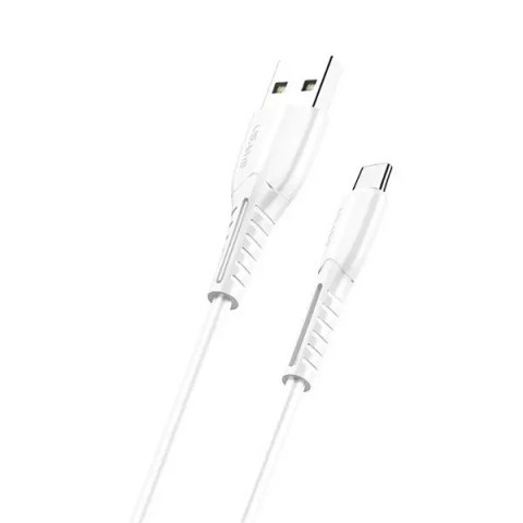 USAMS Kabel U35 microUSB 2A Fast Charge 1m biały/white SJ365USB02 (US-SJ365)