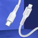 USAMS Kabel U43 USB-C na Lightning 30W PD 1.2m biały