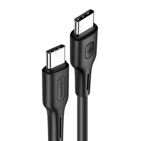 USAMS Kabel U43 USB-C na USB-C 100W PD Fast Charge 5A 1.2m czarny