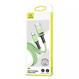 USAMS Kabel U52 USB-C 2A Fast Charge 1m zielony