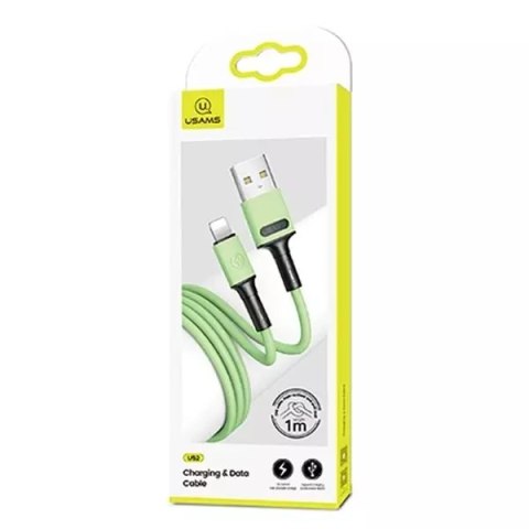 USAMS Kabel U52 lightning 2A Fast Charge 1m zielony