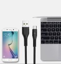 KABEL PRZEWÓD USB - MicroUSB 1m 2.4A SZYBKI MOCNY