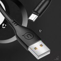 USAMS Kabel U18 microUSB 2A Fast Charge 1m czarny/black SJ268USB01 (US-SJ268)